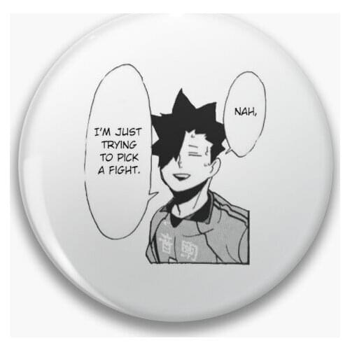 Kuroo Haikyuu Manga Cap Soft Button Pin Fashion Metal Funny Jewelry Gift Decor Lover Cute Badge Creative Brooch Cartoon