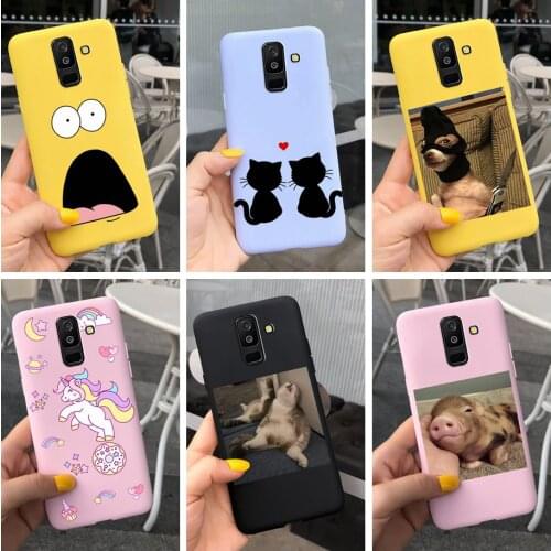 Cute Candy Painted Case For Samsung Galaxy J8 2018 J810F Soft TPU Back Cover For Samsung J8 2018 SM-J810F Phone Cases 6.0'' Capa