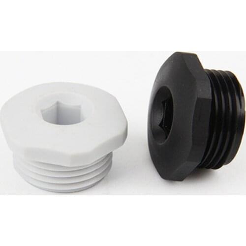 Nylon Waterproof Plug Plastic Hex socket Cap Plugs NPT1/2 NPT3/4 NPT1