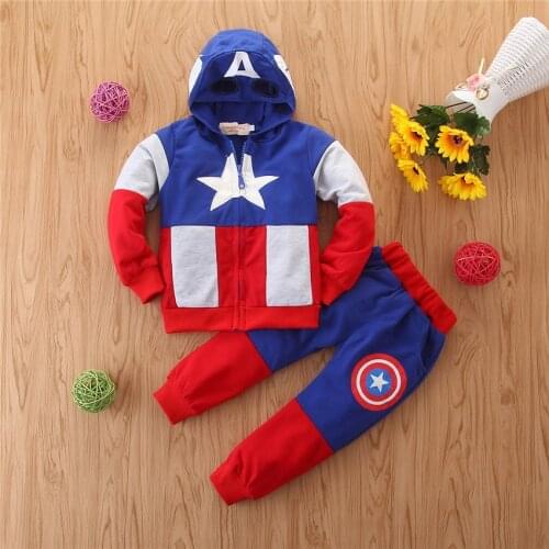 New Spring Baby Casual Tracksuit Children Boy Girl Cotton Zipper Jacket Pants Sets Kids Leisure Sport Suit Infant Clothing