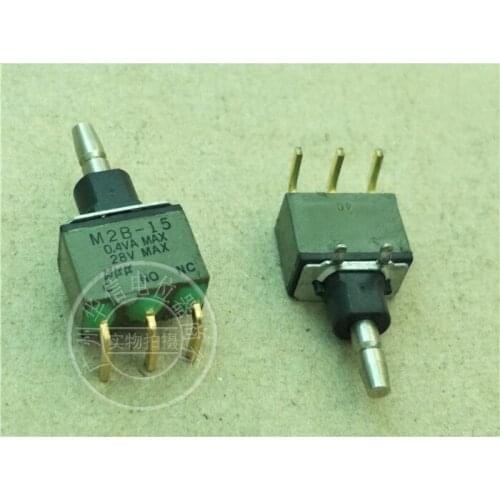 Original new 100% M2B-15 0.4VA 28V 3pin bend foot switch C-NO-NC