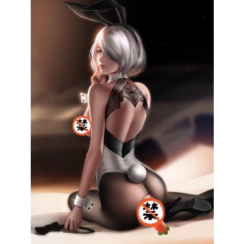 Print silk or canvas vidoe game NieR: Automata 2b A2 sexy art poster 16x24 24x36 inch custom living room bedroom hanging picture
