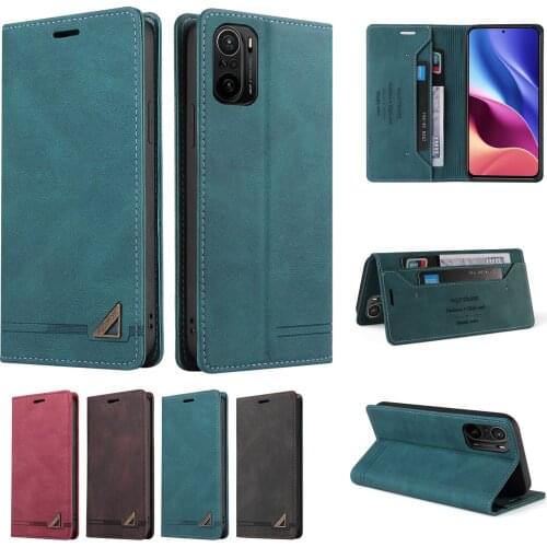 Luxury Flip Case For Xiaomi Poco X3 Nfc M3 Magnetic Leather cover For mi Poco F3 Flip Wallet Card phone silicone case
