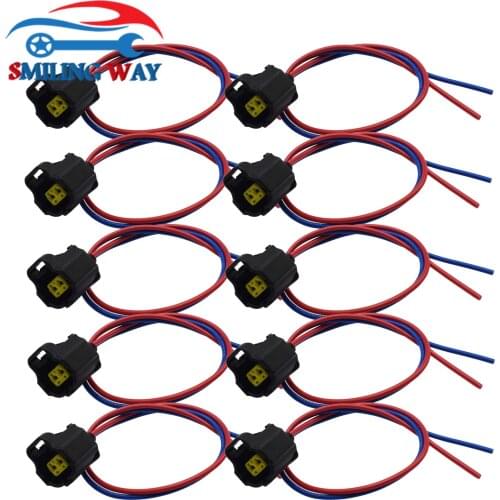 SMILING WAY# Engine Coolant Temperature Sensor Connector Wiring Harness Connector Pigtail Cable Plug For Ford Lincoln Mercury