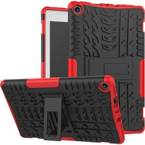 Heavy Duty PC+Silicon Hybrid Rugged Case For Amazon Kindle Fire HD8 2017 2018 8 Inch Stand Cover For Amazon Fire HD 8 Case