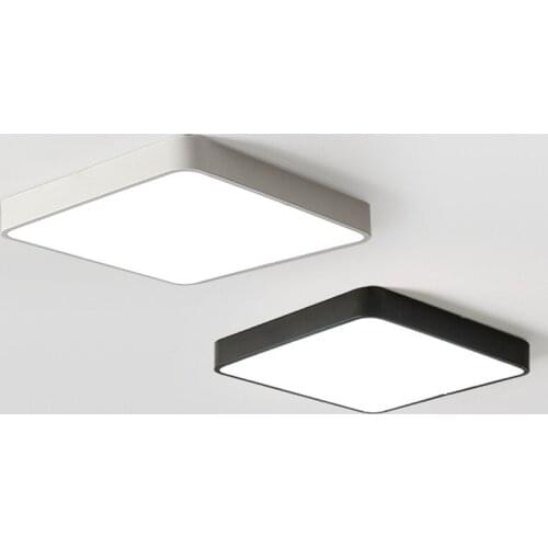 Modern Nordic Decoration Lighting Fixture Indoor Lighting Rectangle Ceiling Light White Black Living Room/Bedroom/Restaurant