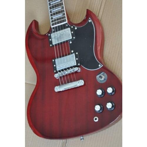 High quality wine red electric guitar, mahogany fingerboard guitar, free transportation