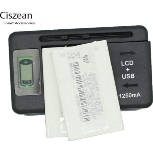 2x Replacement BLB-2 Battery + LCD Universal Charger For Nokia 5210 6500 6510 3610 6590 8270 8310 8850 8890 8910 8910i 8210 7650