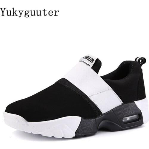 2018 Sport Running Shoes Woman Outdoor Breathable Height Increasing Couple Shoes Athletic Sneaker Women Platform Plus Size
