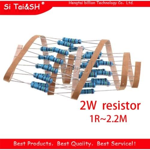 50pcs 1/2W Metal film resistor 1R~2.2M 100R 220R 330R 1K 1.5K 2.2K 3.3K 4.7K 10K 22K 47K 100K 100 220 330 1K5 2K2 3K3 4K7 ohm