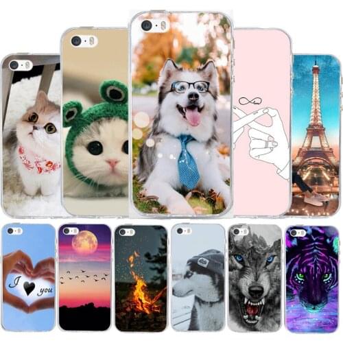 Phone Case For iphone 5 5s SE Case Cover For Iphone 6 6s Case Silicone Soft TPU Silicone Cover Coque for Iphone 6s 5 s Bumper