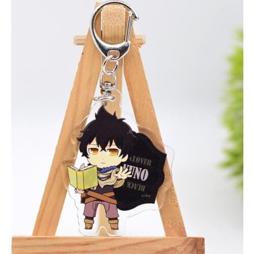 Black Clover Keychain Acrylic Cartoon Keyring Accessories WL0717