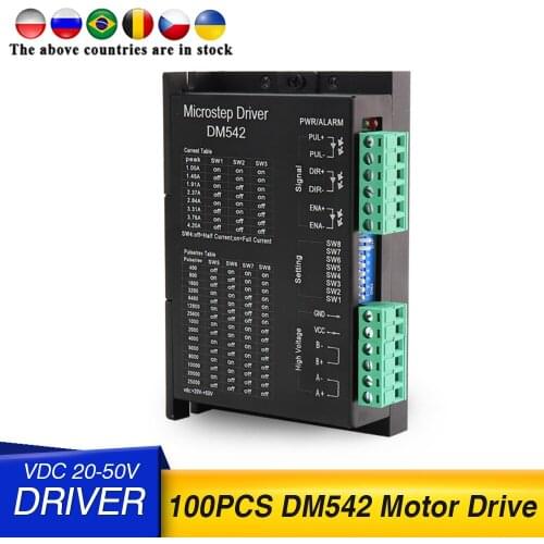 100pcs motor driver DM542 Stepper Motor Driver For 57 Digital 1.0- 4.2A For beauty medical machine accessories
