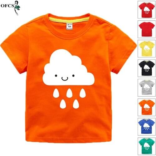 Boys & Girls Cartoon T-shirts Kids Summer Cotton Short Sleeve T Shirt For Children Clothes 2-12Year Unisex 10Color Soft Tees TOP