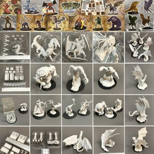 Dragon Hydra Balor Pathfinder Monster Nolzurs Marvelous Board Game Miniature Role Playing Figure Toys Wargame Unpainted Model