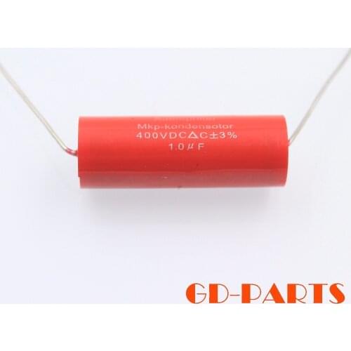 2PCS Audiophiler MKP Capacitor 400VDC 1uf 1.0uf Audio Grade For Vintage Tube Amplifier Speaker Crossover Coupling Repair DIY