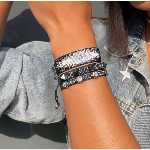 Pretty Bead Star Bracelet Set Japanese Bead Heart Jewellery Rhinestone Bohemian Friendship Rope Tassel Bracelets