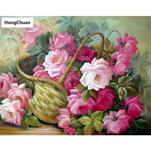 Colorful Flower Mural 5D DIY Full Square/Round Diamond Painting Diamond Embroidery Diamond Cross Stitch Home Decoration Gift