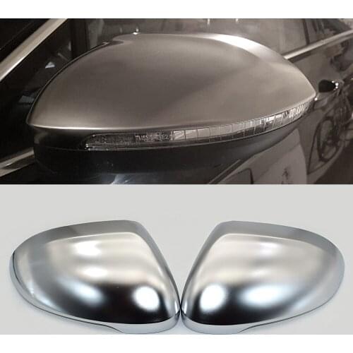 OYAMARIVER Matt Chrome Mirror Cover Rearview Side Mirror Cap Housing For Volkswagen Vw Passat B8 2015-2019