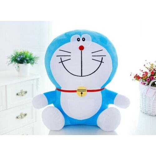 Cute small blue doraemon toy stuffed lovely smile doraemon doll gift about 25cm 0082