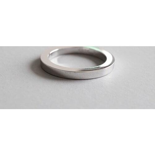 Minimalist 100% Authentic 925 Sterling Silver Fine Jewelry High Polished Geometric Ring J46 WHOLESALE