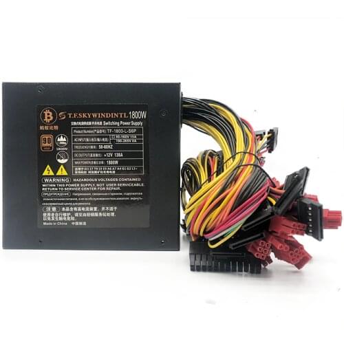 1800W Modular psu for rx 570 rx 580 rx 470 1800W power supply for pc atx 24pin Gaming cpu gamer power atx source for pc Mining