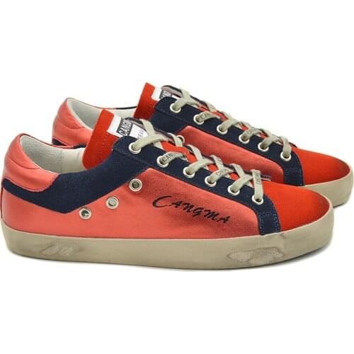 CANGMA Luxury Brand Designer Shoes Men Retro Cow Suede Genuine Leather Sneakers Red Shoes Male Footwear s