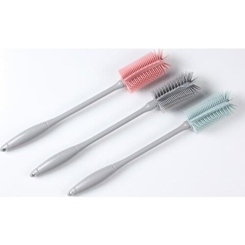 Soft Rubber Cup Brush Multi-function Kitchen Bottle Thermos Glass Cleaning Brush Bathtub Carpet Pet Brush Kitchen Brush