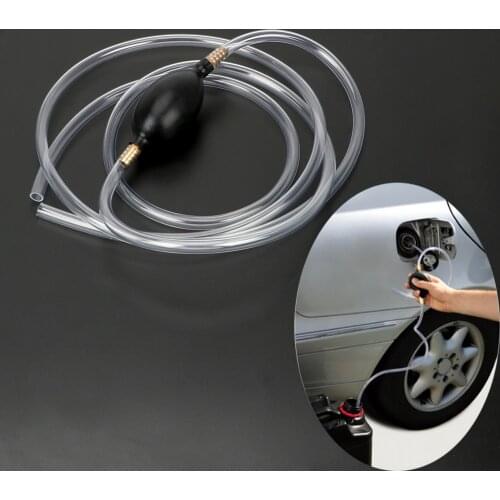 LEEPEE Water Oil Transfer Pump Car Fuel Gas Pump Syphon PVC Pipe Fuel Saver Petrol Diesel Liquid Manual Pump