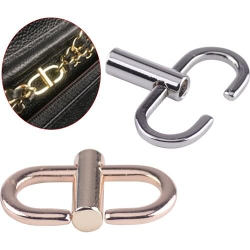 New Gold/Silver Adjustable Length Metal Chain Strap Buckle Bag Accessories Replacement