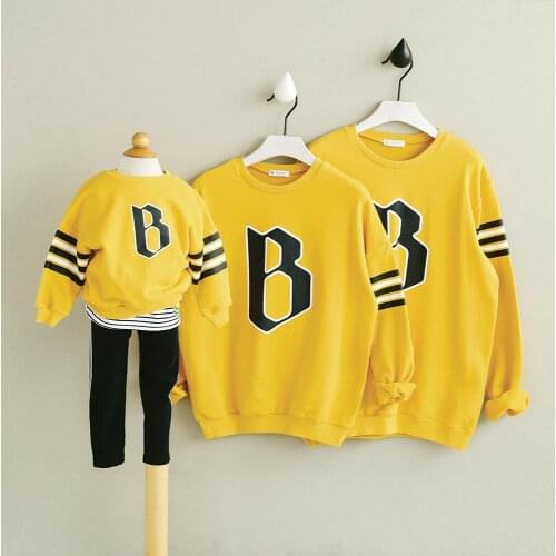 High Quality Family Look Clothing Family Matching Outfits Sweatshirts for Daddy Son Father Mother&Children Parent-child Clothes