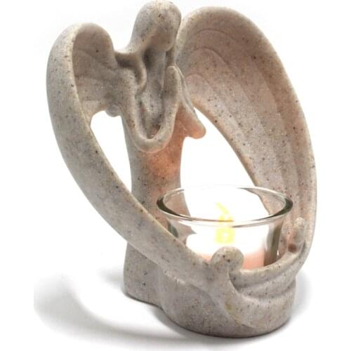 Angel Candle Holder Resin Craft Decoration Creative Nordic Style Home Desktop Decoration Easter Church Jewelry