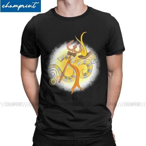 Casual OM Trishul Damaru T-Shirts Men Cotton T Shirt Shiva Hindu Ganesha God India Lingam Short Sleeve Tee Shirt Printed Clothes