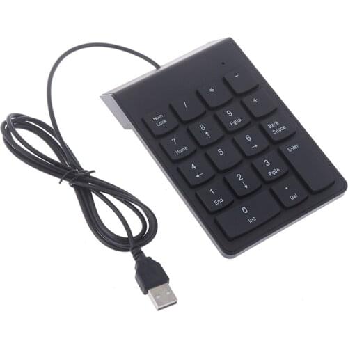 Wired Usb 18 Keys Numeric Keypad Number Pad Digital Keyboard For Laptop Pc