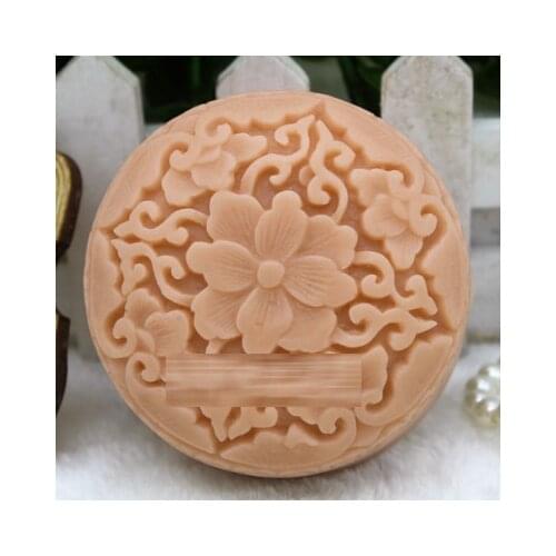 PRZY Flower Rose Soap Mold Silicone Craft Rose Rectangle Handmade Round Soap Making Mould DIY Candle Resin Rubber 001