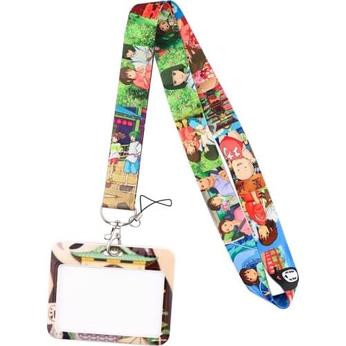 JF725 Anime Figure Neck Strap Lanyard For Key ID Card Phone Straps USB Badge Holder Hanging Rope Lariat Lanyard