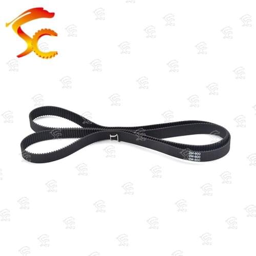 10pcs 2GT-800-6/10mm belt closed loop rubber 2GT-800-6/10mm timing belt Teeth 400 Length 800mm width 10/6mm for 3D printer