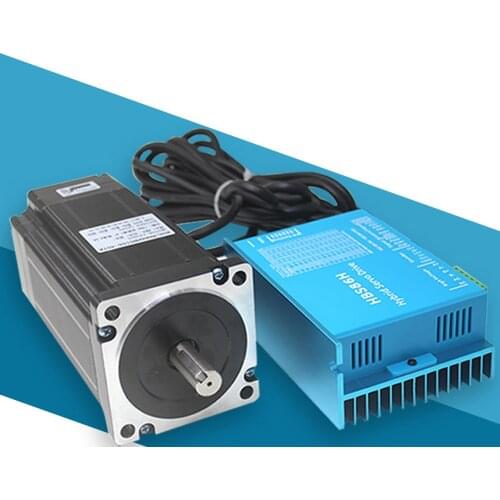 Set sales Leadshine Hybrid Servo Motor 86HS40 86HBM40-1000 and HBS86 HBS86H servo drive 80VDC 8.2A and encoder cable