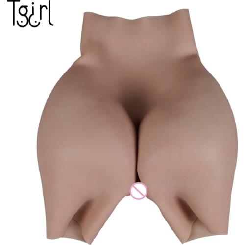Tgirl Silicone Pant Buttock Hip Up Enhancement Panties Fake Vagina Crossdressing for Crossdresser Transgender Drag Queen Shemale