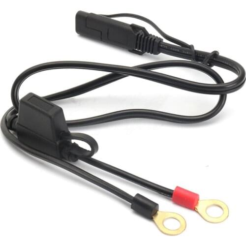 For Motorcycle Battery Connector Extension Quick Disconnect Portable Durable SAE Terminal Ring Safe Charging Cable Easy To Use