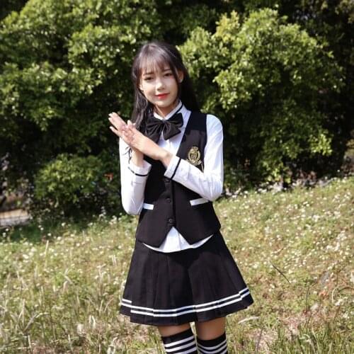 Female school uniforms set new style Japanese male student vest suit college wind student uniforms jk uniforms sailor suit