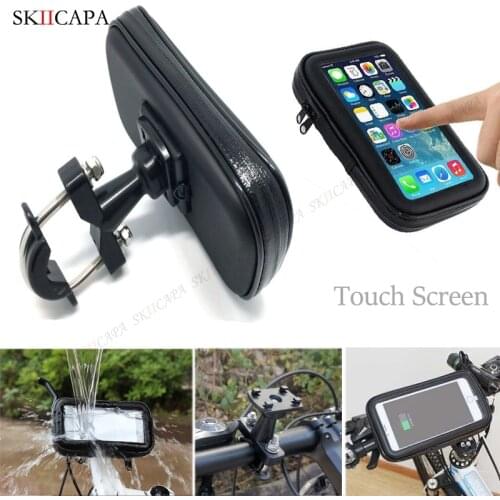 Bicycle Motorcycle Phone Holder Waterproof Phone Bag For Samsung Galaxy S20 S21 Ultra M51 S9 Mobile Stand Support Scooter Cover