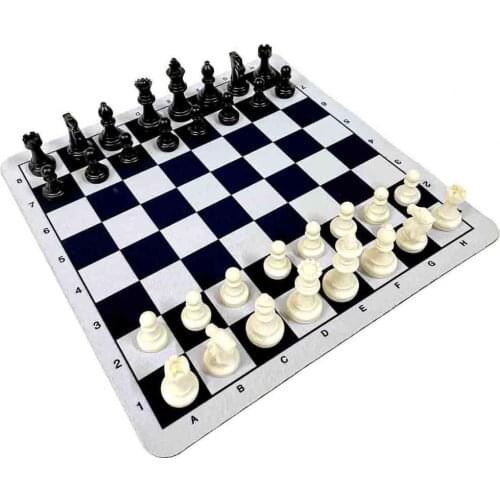 High Quality Chess Game Medieval Chess Set 23.5cm Vintage Chess Simple Drop Resistant PS Portable Educational Toy For Kid