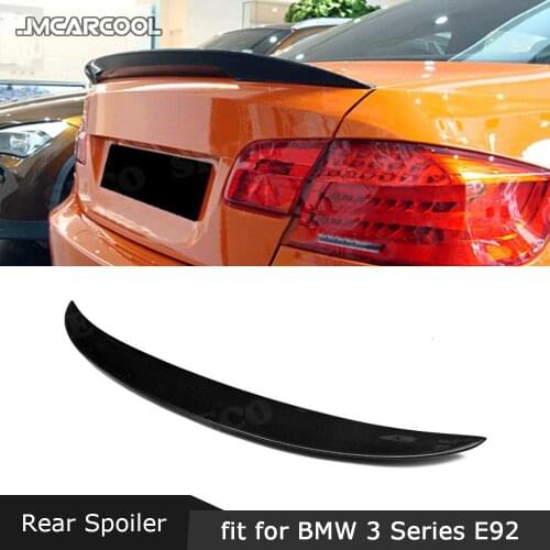 Carbon Fiber Rear Lip Spoiler P Style for BMW 3 Series E92 325i 328i 335i E92 M3 2005-2012 Boot Lid Wings Car Styling