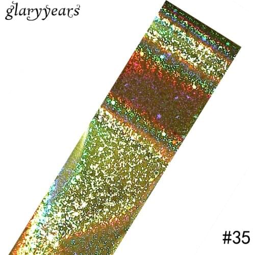2019 1 Sheet Metal Starry Sky Transfer Foil Nail Sticker Gold Star Sand Glitter Decoration Women Nail Art Decal High Quality #35