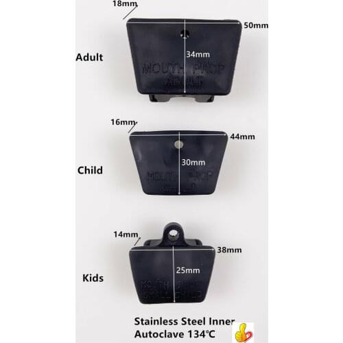 1 Piece Dental Black Mouth Prop Bite Block NoLatex SS Inner 134℃ Props Adult ChiId Kids