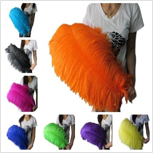 100 Pcs 60-65CM Beautiful cheap Ostrich Feathers for DIY Jewelry Craft Making Wedding Party Decor Accessories Wedding Decoration