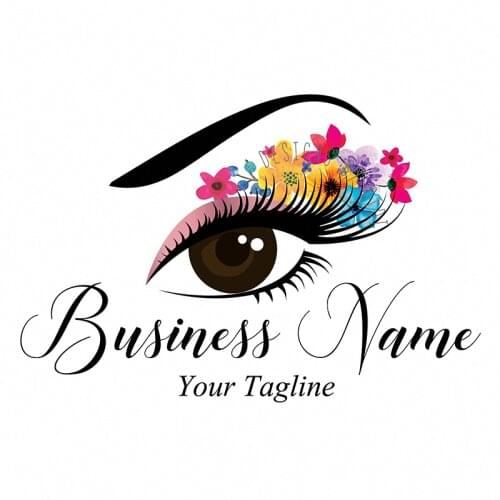 100 pieces personalized Eyelashes cosmetic stickers gift box labels transparent eyelash stickers