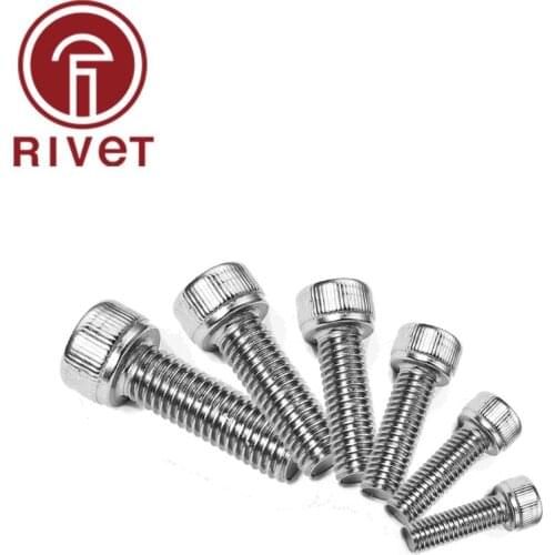 304 A2-70 DIN912 M14 M16 M20 Hexagon Hex Socket Cap Head Screw Stainless Steel Allen Bolt DIN912 Hex Screw Free Shipping