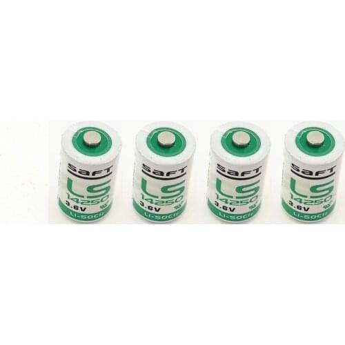 4pcs/lot New Electronic Equipment Lithium Battery LS14250 1 / 2AA 3.6V PLC Lithium Battery Free Shipping
